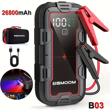 Štartovací zdroj 26800 mAh, s Powerbankou a LED svetlom