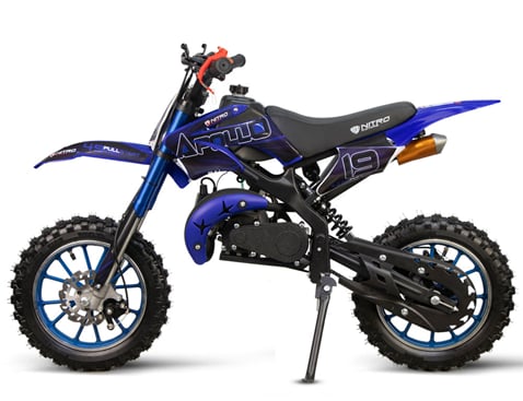 Detský minicross Nitro Motors Apollo 49cc 10" - modrá