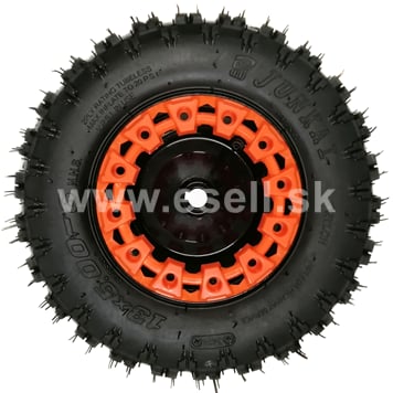Kompletné zadné koleso 6" s pneu 13x5,00-6 - oranžová
