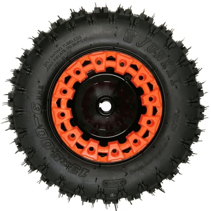 Kompletné zadné koleso 6" s pneu 13x5,00-6 - oranžová