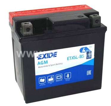 Batéria EXIDE ETX5L-BS, 12V, 4Ah, 70A, AGM