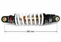 Zadný tlmič pre pitbike DNM MK-AR 260 mm, 350 LBS