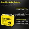 Batéria MOTOBATT MBTX12U, 12V, 14Ah, 210A (YTX12-BS, YTX14-BS, YTX14H-BS)