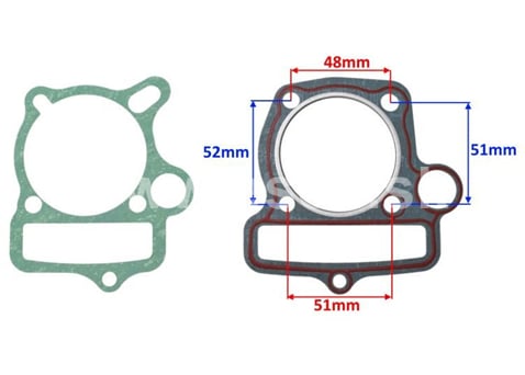 Tesniaca hlavica, motorový valec YX 140 cc