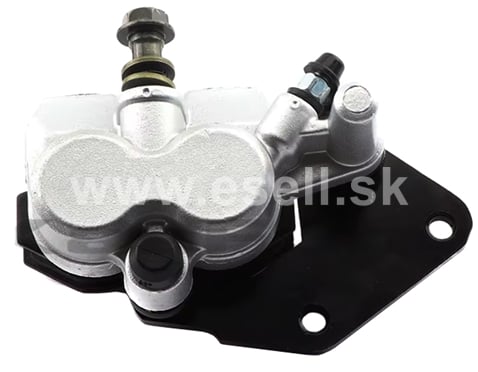Brzdový strmeň pitbike 45mm dvojpiestový typ2 strieborna