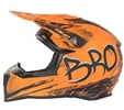 Detská cross helma KIMO ROAD BRO V2 oranžová matná XS