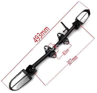 Stúpačky pitbike - kompletné 493mm