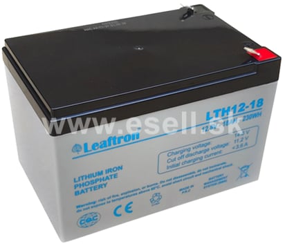 Leaftron LTH12-18 12V 18Ah Lítium LiFePO4