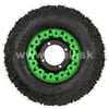 Kompletné koleso 7 palcov s pneu 16x8-7 zelená 4x110mm