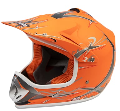 Moto helma Nitro oranžová matna XS