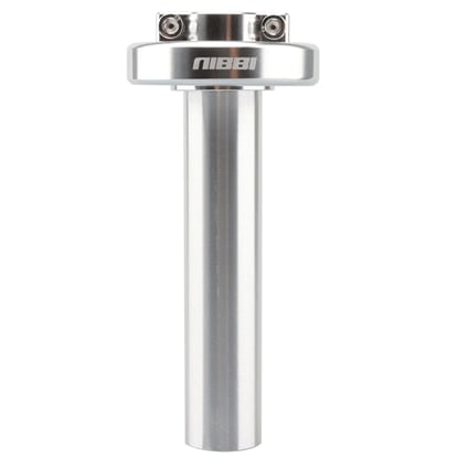 Plynová rukoväť pitbike NIBBI racing CNC strieborna