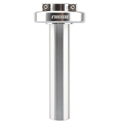 Plynová rukoväť pitbike NIBBI racing CNC strieborna