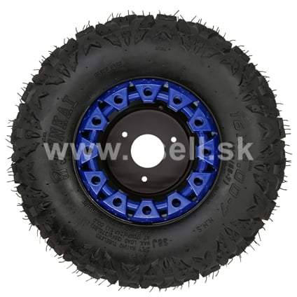 Kompletné koleso 7 palcov s pneu 16x8-7 modrá 3x78mm