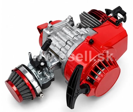 Motor 49 cc minibike tuning - červený