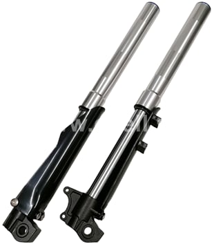 Predné tlmiče, vidlica pitbike 860mm, 51/54mm strieborná