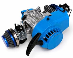 Motor 49 cc minibike tuning - modrý