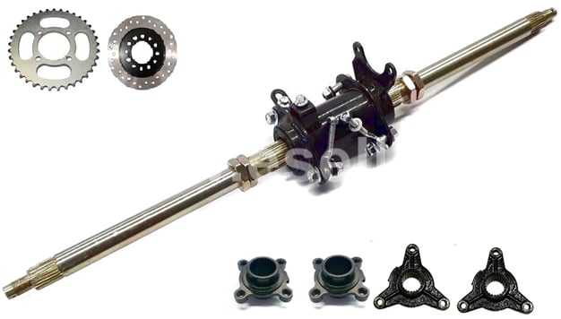 Kompletná zadná os 75cm ATV 110cc, 125cc