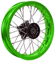 Zadný ráfik pitbike 12 palcov zelená