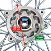 Predné koleso pitbike 1,6×21" - 250cc, os 15 mm