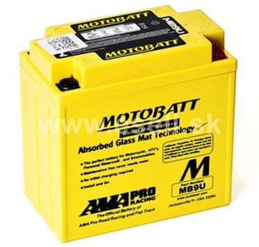 Batéria MOTOBATT MB9U, 12V, 11Ah, 140A