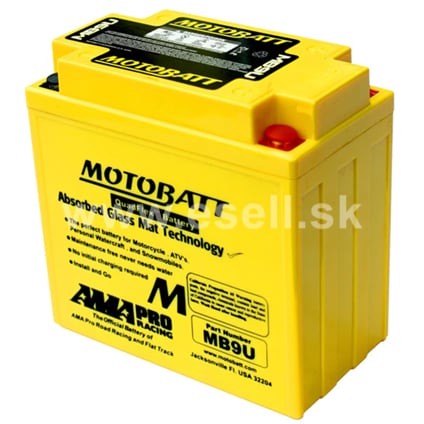 Batéria MOTOBATT MB9U, 12V, 11Ah, 140A (YB9L-B, 12N9-3A, YB7L-B)