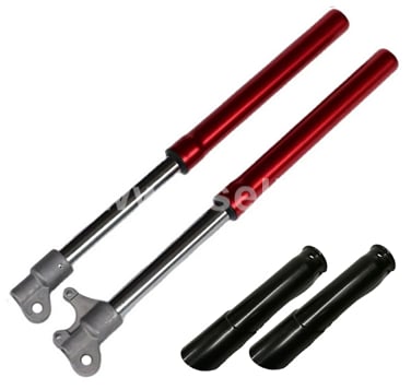 Predné odpruženie minicross 52,5cm červené kompletné