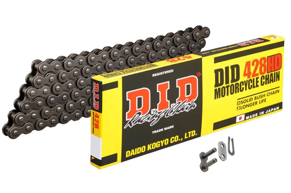 DID 428HD 116 článkov reťaz 428 pre pitbike, dirt bike a štvorkolky