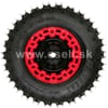 Kompletné zadné koleso 6" s pneu 13x5,00-6 - červená