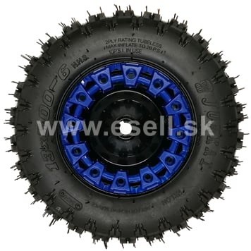 Kompletné zadné koleso 6" s pneu 13x5,00-6 - modrá