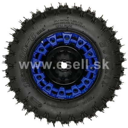Kompletné zadné koleso 6" s pneu 13x5,00-6 - modrá