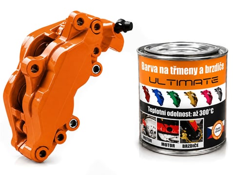 Farba na brzdy a motor kelímok 250 ml - oranžová