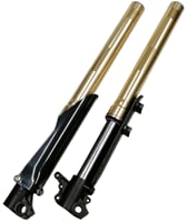 Predné tlmiče, vidlica pitbike 860mm, 51/54mm zlatá