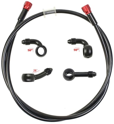 Brzdová hadica dĺžka 60cm, 10mm - vymeniteľné koncovky