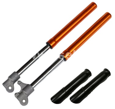 Predné odpruženie minicross 52,5cm oranžové komplet