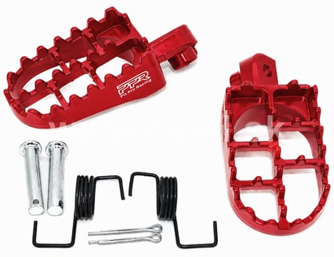 Stúpačky pitbike 115mm červená