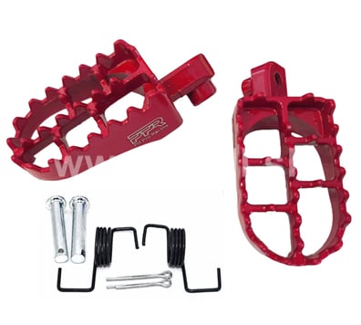 Stúpačky pitbike 115mm červená