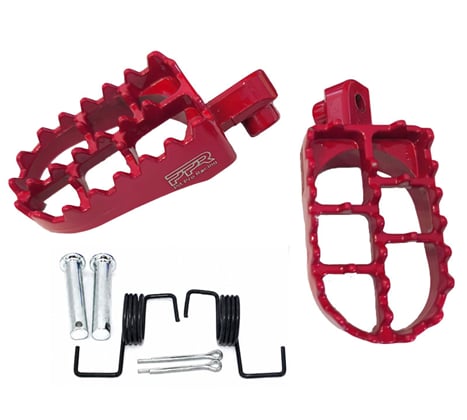 Stúpačky pitbike 115mm červená