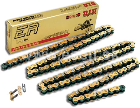 DID 428NZGB 122 článkov reťaz 428 pre pitbike, dirt bike a štvorkolky