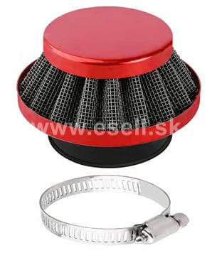 Športový vzduchový filter minibike, minicross, štvorkolka - červená