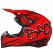 Detská cross helma KIMO ROAD BRO V2 červená matná XS