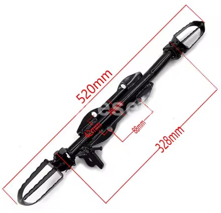 Stúpačky pitbike - kompletné 520mm