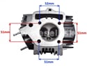 Hlava valca 110cc, 125cc typ2