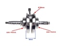Kľukový hriadeľ motora 110, 125cc