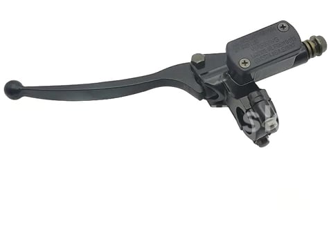 Brzdová páčka s pumpou čierna 170mm levá