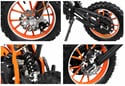Detský minicross Nitro Motors Apollo 49cc 10" - oranžová