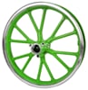 Predný ráfik minicross 10 palcov, šírka 92mm zelená