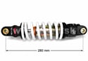 Zadný tlmič pre pitbike DNM MK-AR 280 mm, 600 LBS