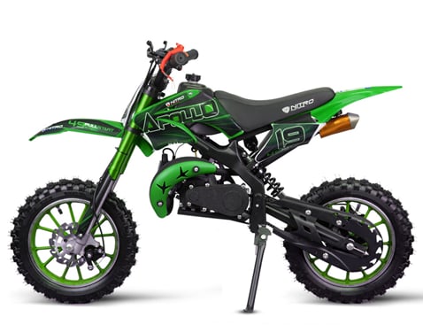 Detský minicross Nitro Motors Apollo 49cc 10" - zelená