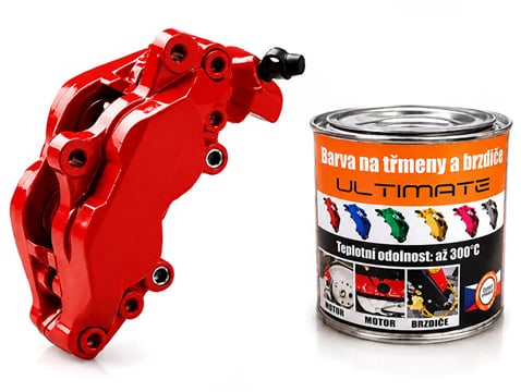Farba na brzdy a motor kelímok 250 ml - červená RAL3020