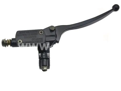 Brzdová páčka s pumpou čierna 170mm pravá